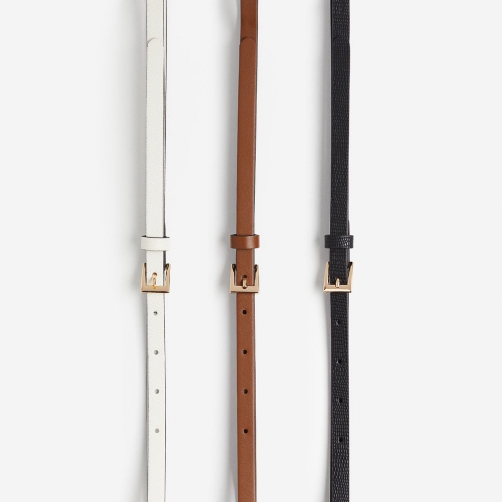NWT H&M Skinny Leather Belts